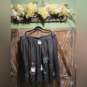 Unique Vintage FELIX the Cat Collection Women's Retro Skirt